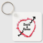 Kontur und Arrow Personalisiert Schlüsselanhänger (Vorderseite)