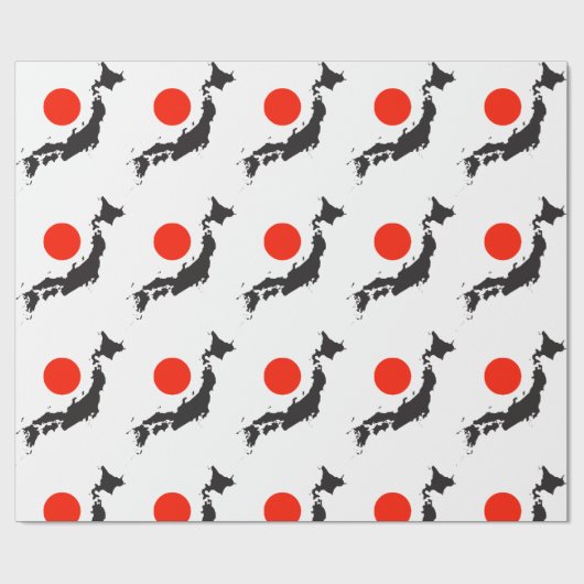 Kontur und Kreis Japans Geschenkpapier (Flach)