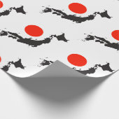 Kontur und Kreis Japans Geschenkpapier (Ecke)