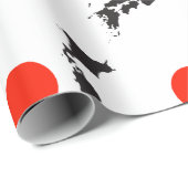 Kontur und Kreis Japans Geschenkpapier (Rolleneckpunkt)