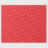 Kontur Violine Geschenkpapier (Flach)