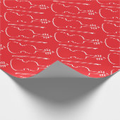 Kontur Violine Geschenkpapier (Ecke)