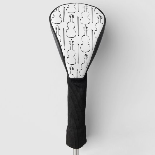 Kontur Violine Golf Headcover (Vorderseite)