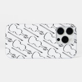 Kontur Violine iPhone Hülle (Rückseite (Horizontal))