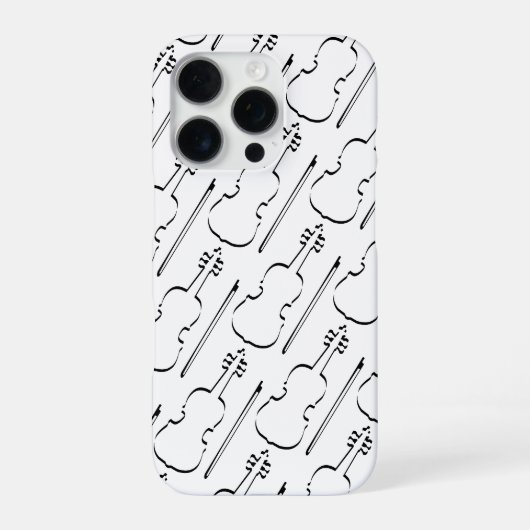 Kontur Violine iPhone Hülle (Rückseite)