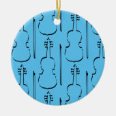 Kontur Violine Keramik Ornament (Vorne)