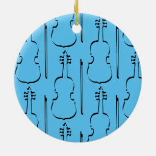 Kontur Violine Keramik Ornament