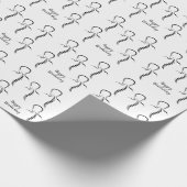 Kontur von Back and Spine Customize Wrapping Paper Geschenkpapier (Ecke)
