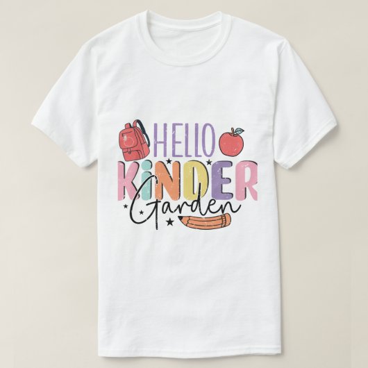 Kontur von Blume T-Shirt (Design vorne)