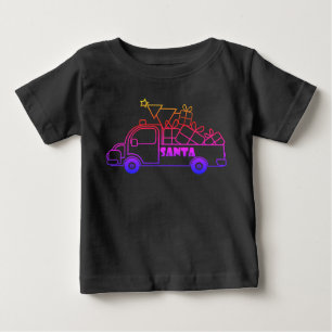 Kontur Weihnachtswagen Ausblick auf die Pkw Baby T-shirt