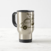 Kontur Weihnachtswagen Ausblick auf die Pkw Reisebecher (Vorderseite Links)