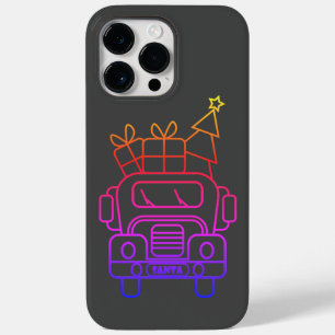 Kontur Weihnachtswagen Santa Auto Vorderansicht Case-Mate iPhone 14 Pro Max Hülle