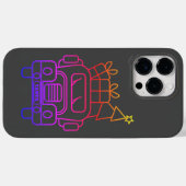Kontur Weihnachtswagen Santa Auto Vorderansicht Case-Mate iPhone Hülle (Rückseite (Horizontal))