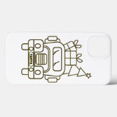 Kontur Weihnachtswagen Santa Auto Vorderansicht Case-Mate iPhone Hülle (Rückseite (Horizontal))