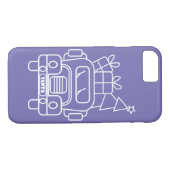 Kontur Weihnachtswagen Santa Auto Vorderansicht Case-Mate iPhone Hülle (Rückseite (Horizontal))