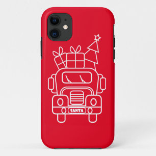 Kontur Weihnachtswagen Santa Auto Vorderansicht Case-Mate iPhone Hülle