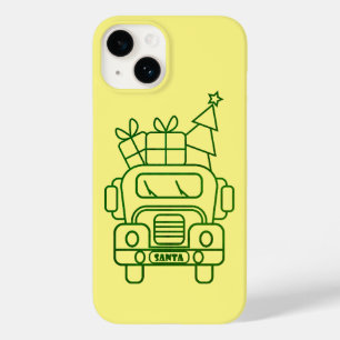 Kontur Weihnachtswagen Santa Auto Vorderansicht Case-Mate iPhone 14 Hülle