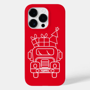 Kontur Weihnachtswagen Santa Auto Vorderansicht Case-Mate iPhone 14 Pro Hülle