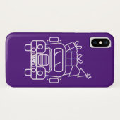 Kontur Weihnachtswagen Santa Auto Vorderansicht Case-Mate iPhone Hülle (Rückseite (Horizontal))