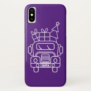 Kontur Weihnachtswagen Santa Auto Vorderansicht Case-Mate iPhone Hülle