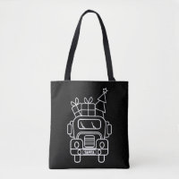 Kontur Weihnachtswagen Santa Auto Vorderansicht