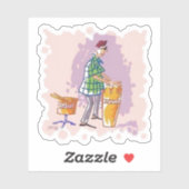 Konturaufkleber Drummer I Aufkleber (Blatt)