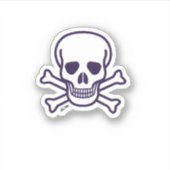 Konturaufkleber für Knochen Aufkleber (Vorderseite)