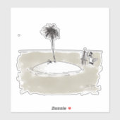 Konturaufkleber für Maler mit Maroonieren Aufkleber (Blatt)