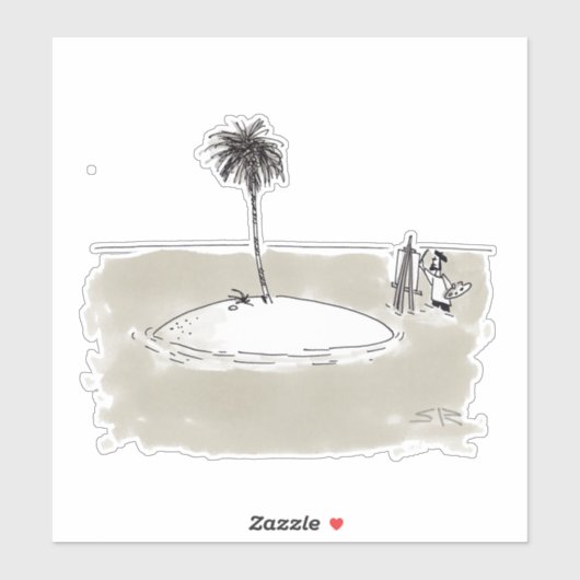 Konturaufkleber für Maler mit Maroonieren Aufkleber (Blatt)