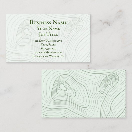 Konturen Terminkarte (Vorne/Hinten)