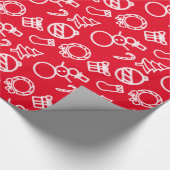 Konturen zu Weihnachtsartikeln im Minimalistischen Geschenkpapier (Ecke)