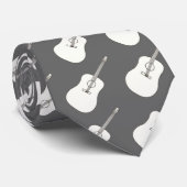 Konturkunst - Gitarre, die Krawatten zeichnet (Gerollt)