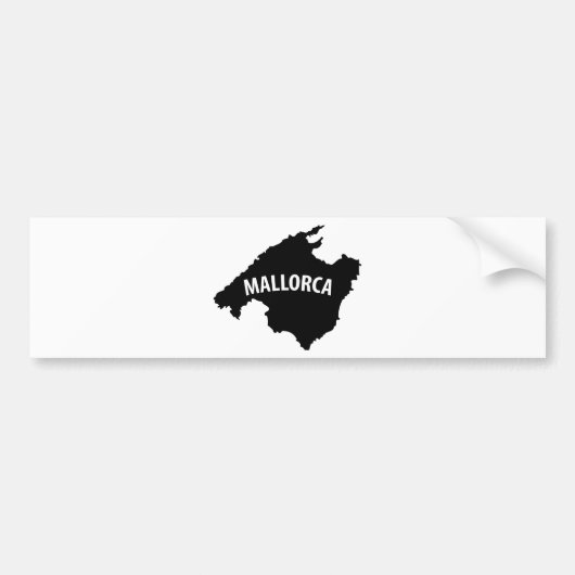 Konturnikone Mallorca Spanien Autoaufkleber (Vorne)