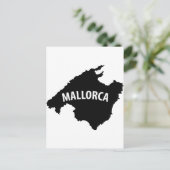 Kontursymbol für Mallorca Postkarte (Stehend Vorderseite)