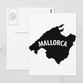 Kontursymbol für Mallorca Postkarte (Vorne/Hinten)