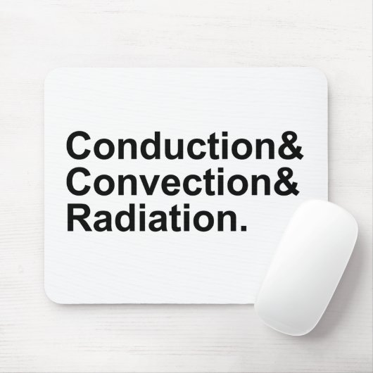 Konvektionsbestrahlung | Wärmeübertragung Mousepad (Mit Mouse)