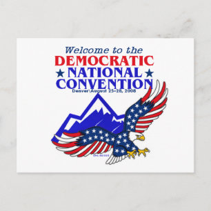 Konvention DNC Obama Postcard Postkarte