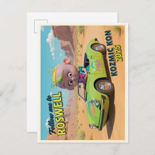 konvention post card postkarte (Vorne/Hinten)