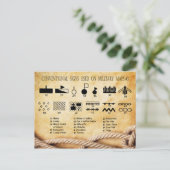 Konventionelle Zeichen auf militärischen Karten #3 (Stehend Vorderseite)