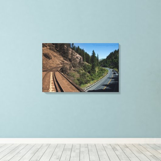 "Konvergenz" - Starke Leinwand (Insitu (Holzboden))