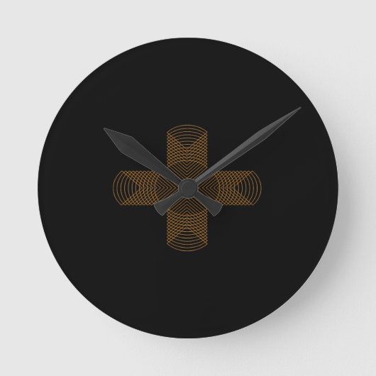 konvergierend runde wanduhr (Vorderseite)
