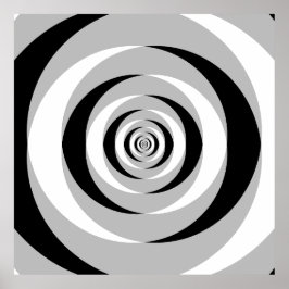 Konvergierte logarithmische Spiralen Var 1 Poster