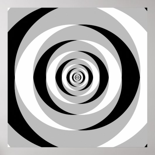 Konvergierte logarithmische Spiralen Var 1 Poster (Vorne)