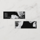 Konversation 2 Floralfotografie Mini Business C Visitenkarte (Vorne/Hinten)