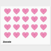 Konversation Heart Stickers, BESTE FREUNDIN Herz-Aufkleber (Blatt)