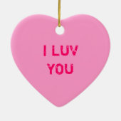 Konversation Herz-Ornament Keramikornament (Hinten)