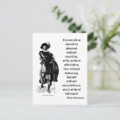 "Konversation sollte angenehm sein" Postkarte (Stehend Vorderseite)