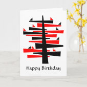 Konversationsbaum Karte (Gelbe Blume)