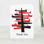 Konversationsbaum - Vielen Dank Dankeskarte (Vorderseite)