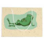 Konversationsfrosch Große Geschenktüte (Rückseite)